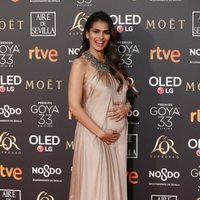 Sara Sálamo en la alfombra roja de los Premios Goya 2019