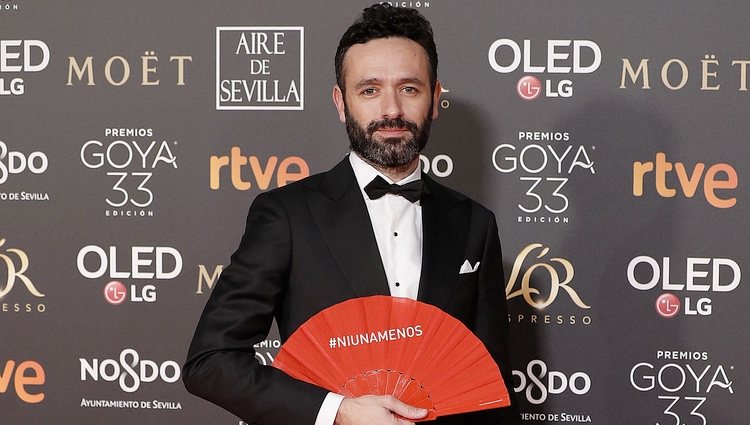 Rodrigo Sorogoyen en la alfombra roja de los Premios Goya 2019