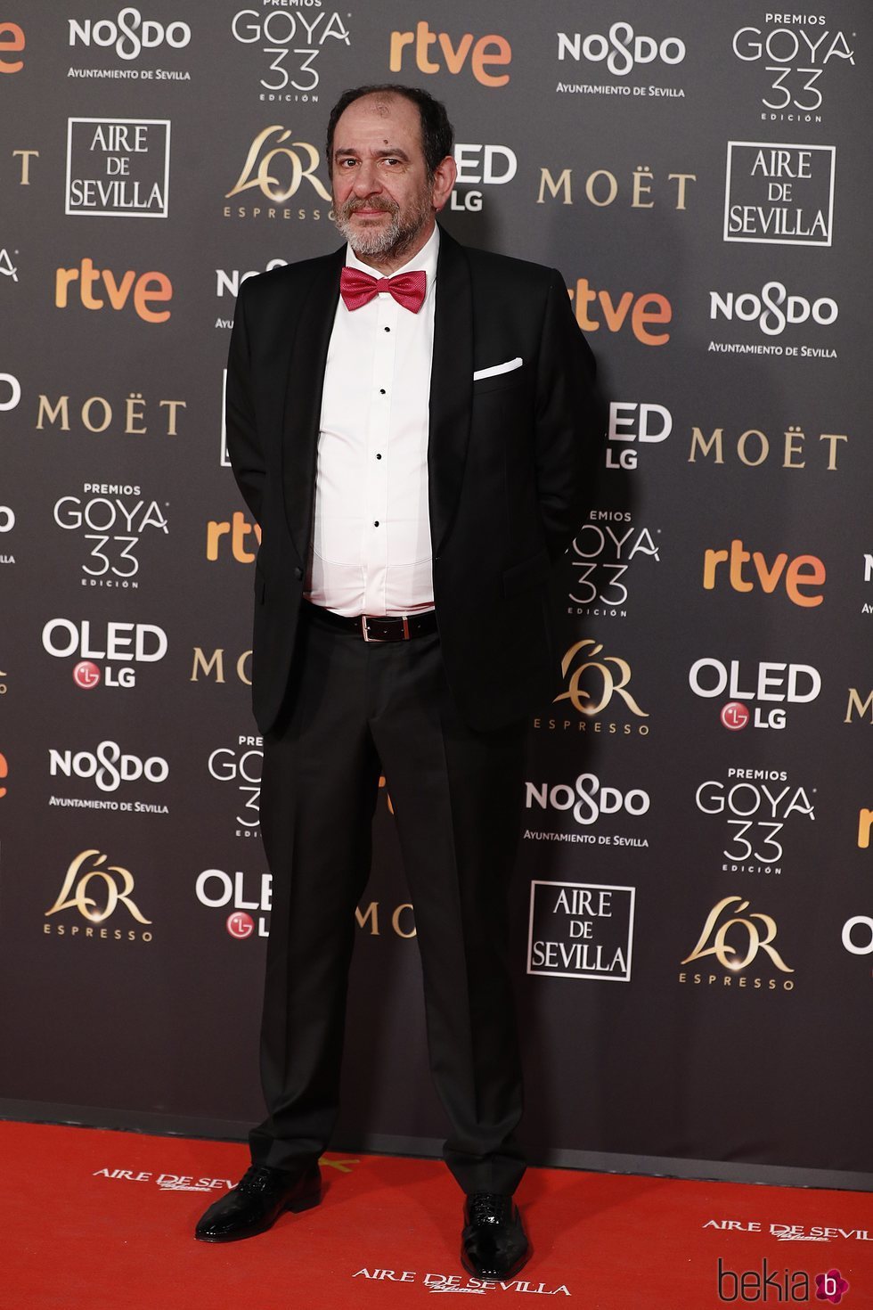 Karra Elejalde en la alfombra roja de los Premios Goya 2019