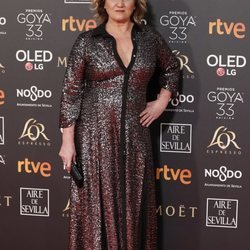 Ana Wagener en la alfombra roja de los Premios Goya 2019