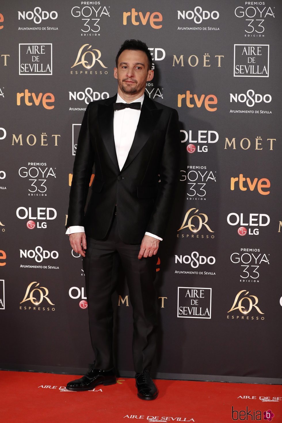 Alejandro Amenábar en la alfombra roja de los Premios Goya 2019