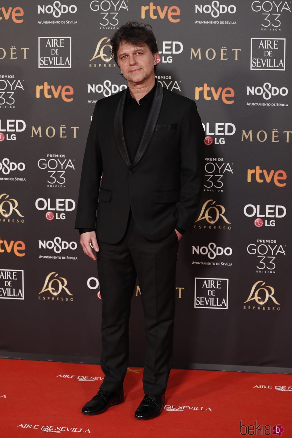 Isaki Lacuesta en la alfombra roja de los Premios Goya 2019