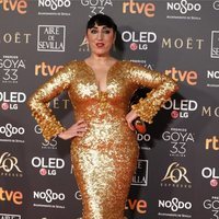 Rossy de Palma en la alfombra roja de los Premios Goya 2019