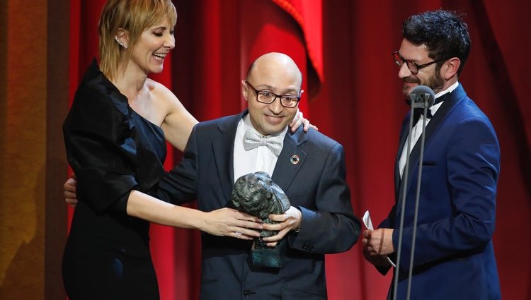 Jesús Vidal recibe su premio en los Goya 2019