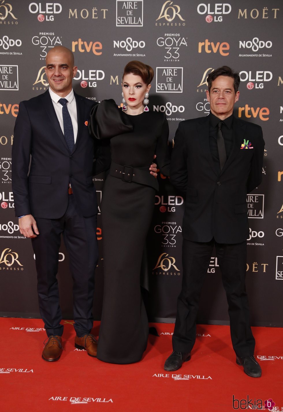 Jorge Sanz en la alfombra roja de los Premios Goya 2019