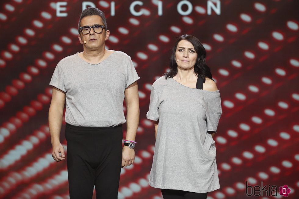 Andreu Buenafuente y Silvia Abril durante uno de sus momentos en los Premios Goya 2019