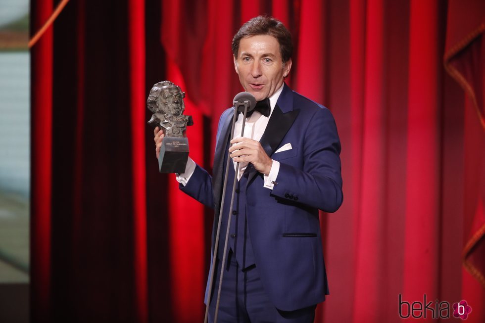 Antonio de la Torre agradeciendo el galardón en los Premios Goya 2019