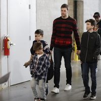 Gisele Bündchen, Tom Brady y sus hijos en la final de la Super Bowl 2019