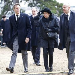 Filiberto de Saboya en el funeral del Conde de París