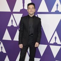 Rami Malek en el almuerzo de nominados de los Premios Oscar 2019