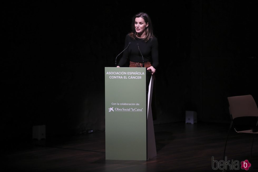 La Reina Letizia en su discurso en el VIII Foro Contra el Cáncer 'Por un enfoque Integral'