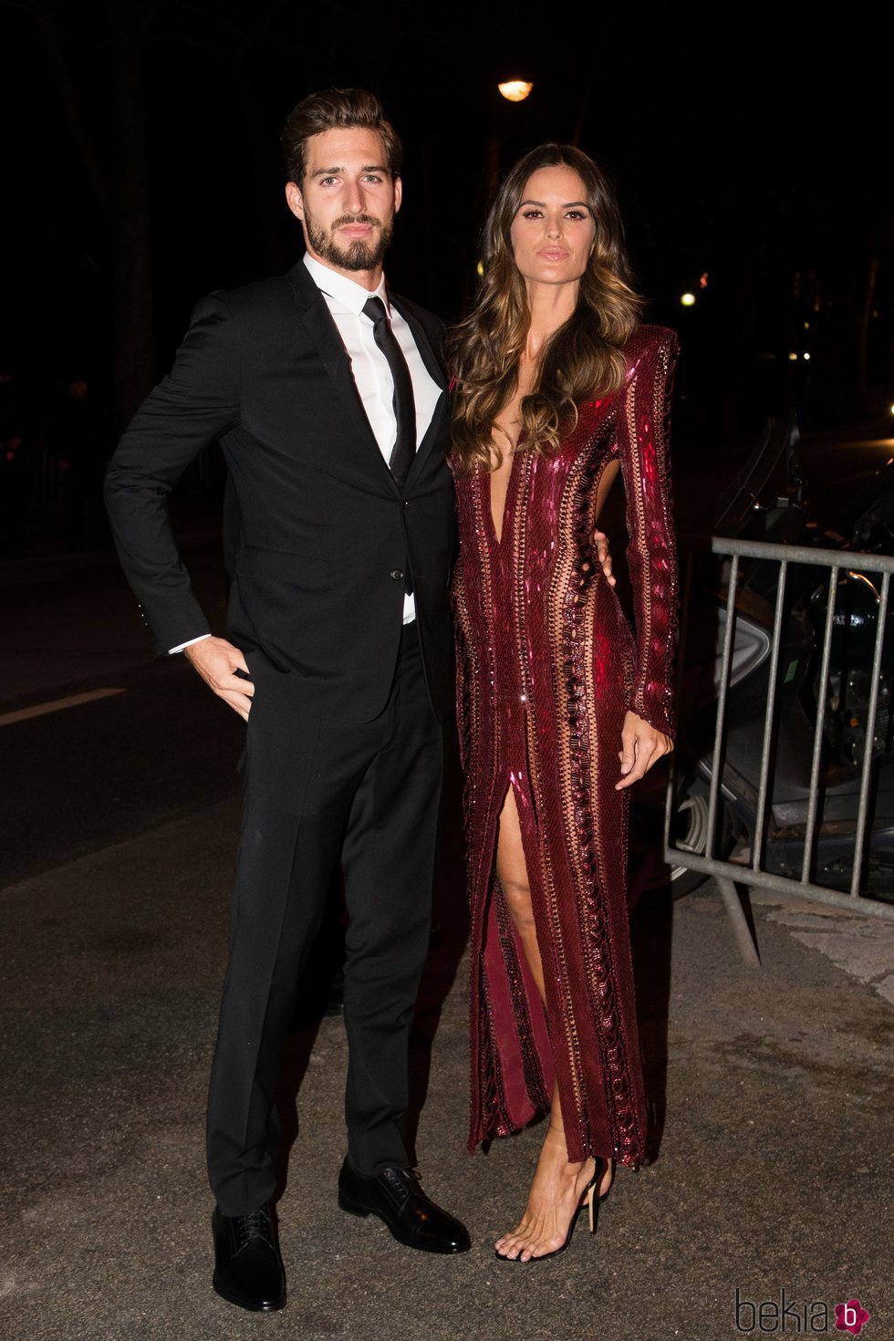 Kevin Trapp y Izabel Goulart  en la fiesta de cumpleaños de Neymar