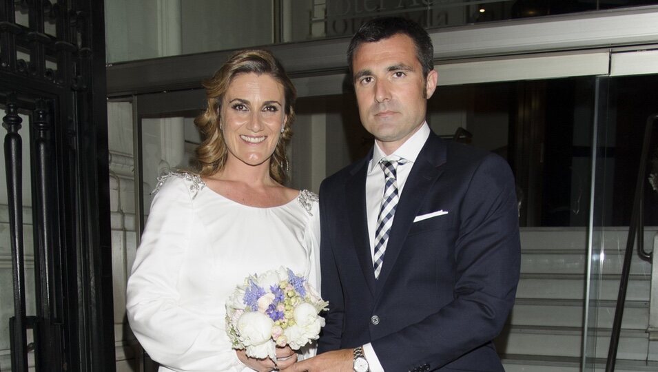 Carlota Corredera el día de su boda con Carlos de la Maza