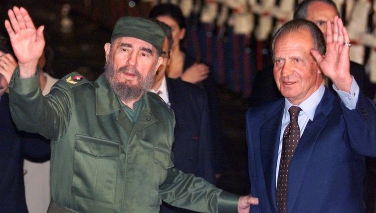 Fidel Castro y el Rey Juan Carlos en Cuba en 1999