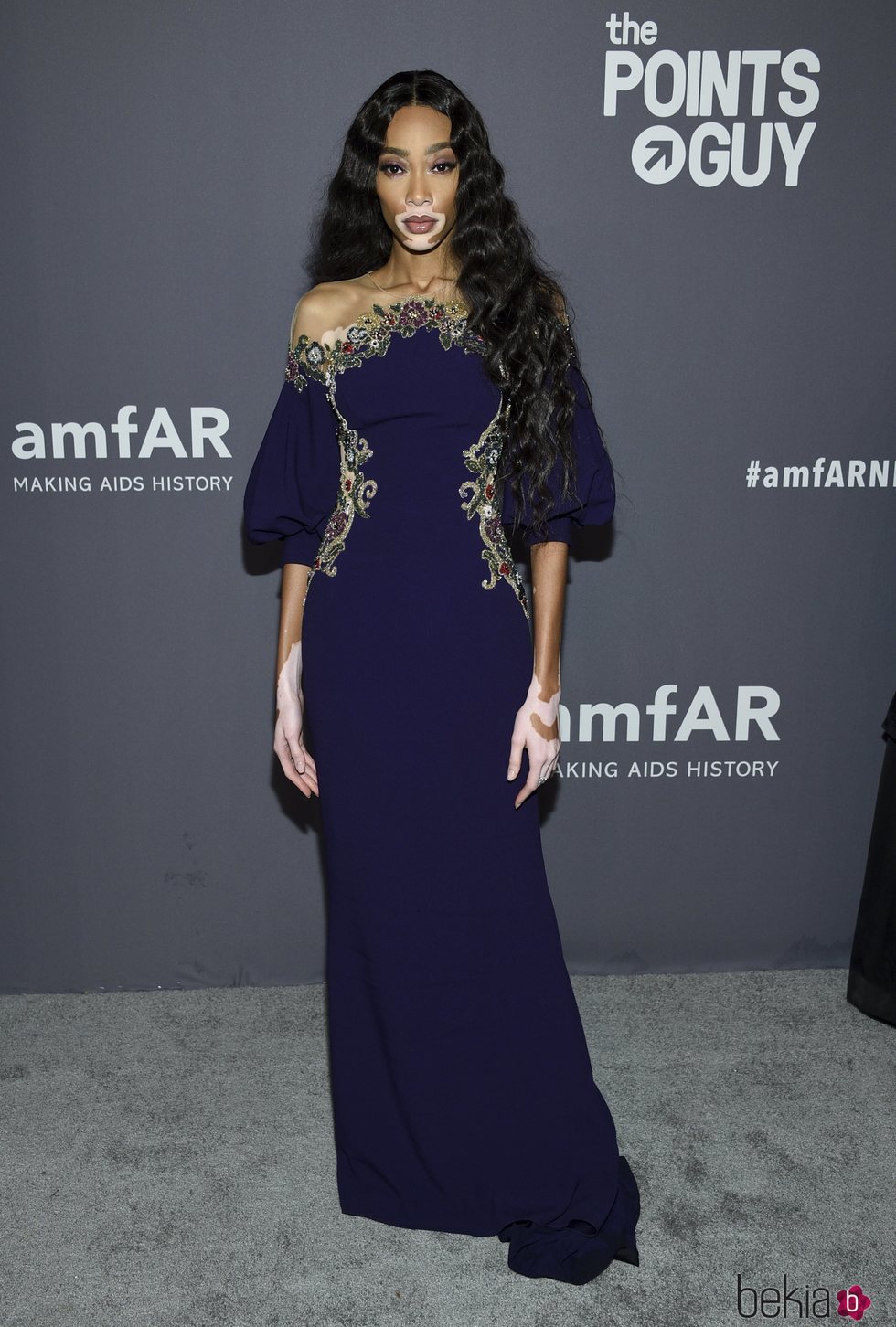 Winnie Harlow en la gala amFAR 2019