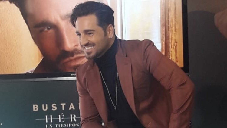 David Bustamante en la presentación de su nuevo disco