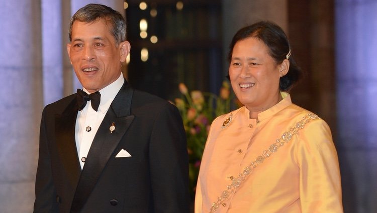 Sirindhorn y Maha Vajiralongkorn de Tailandia