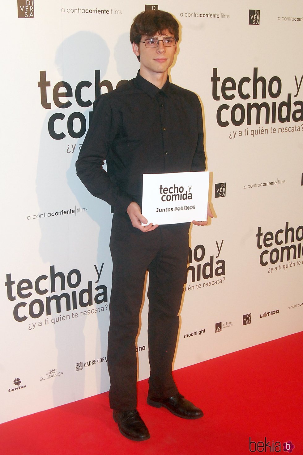 Óscar Sinela en la premiere de una película