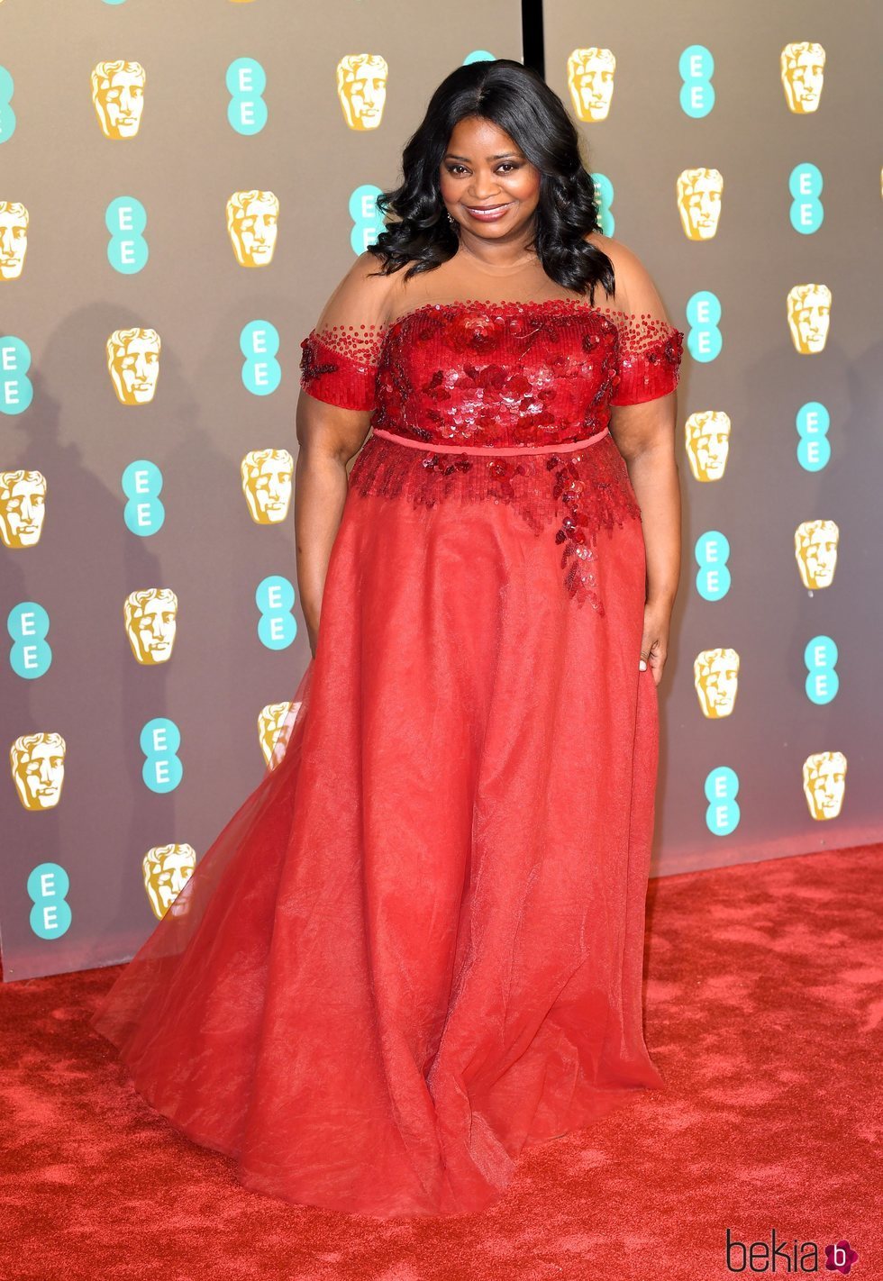 Octavia Spencer en la alfombra roja de los Premios BAFTA 2019