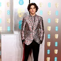 Timothee Chalamet en la alfombra roja de los Premios BAFTA 2019