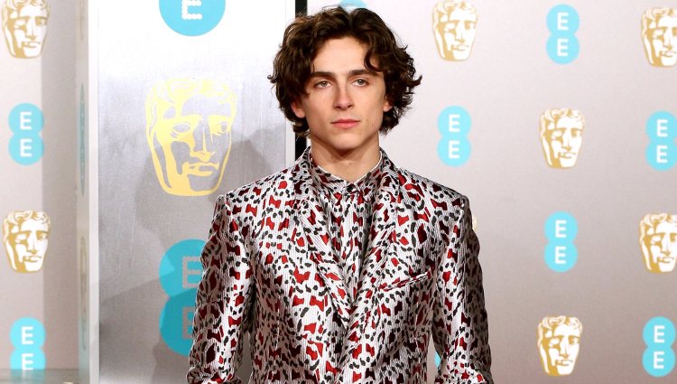 Timothee Chalamet en la alfombra roja de los Premios BAFTA 2019