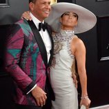 Jennifer Lopez y Alex Rodríguez en la alfombra roja de los Grammy 2019