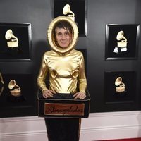 Andrea Echeverri en la alfombra roja de los Grammy 2019