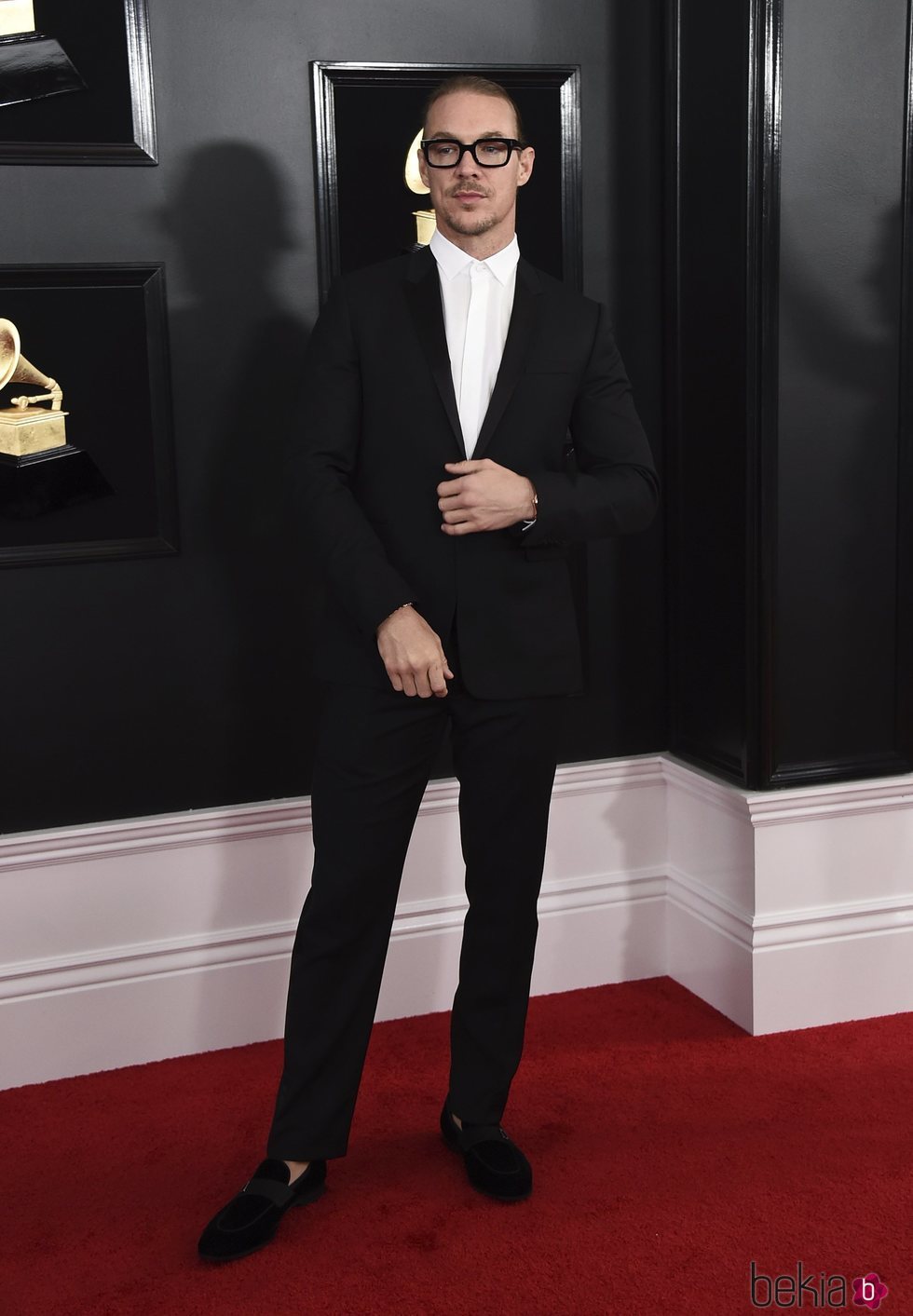 Diplo en la alfombra roja de los Grammy 2019