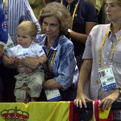 La Reina Sofía, la Infanta Cristina y Juan Urdangarin en Sydney 2000