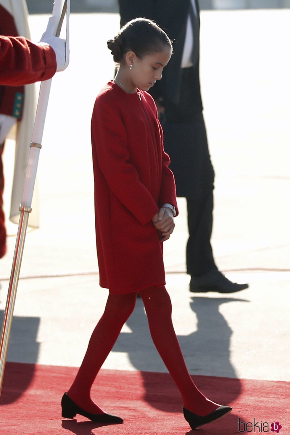 Lalla Khadija de Marruecos en la recepción a los Reyes Felipe y Letizia en Rabat