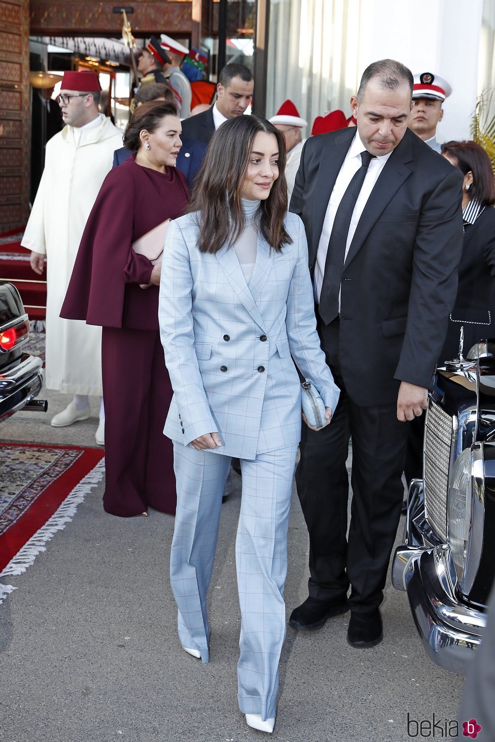 Lalla Oum de Marruecos en la recepción a los Reyes Felipe y Letizia en Rabat