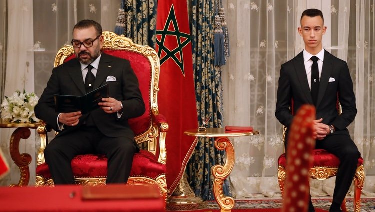 Mohamed VI y Moulay Hassan en la firma de acuerdos bilaterales con España