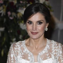 La Reina Letizia en la cena de gala en su honor en Rabat