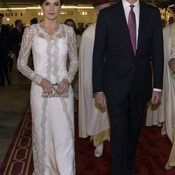 Los Reyes Felipe y Letizia en la cena de gala en su honor en Rabat