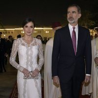 Los Reyes Felipe y Letizia en la cena de gala en su honor en Rabat