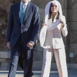 Los Reyes Felipe y Letizia en el Mausoleo de Mohamed V y Hassan II durante su Viaje de Estado a Marruecos