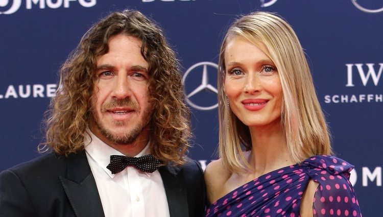 Carles Puyol y Vanesa Lorenzo en los Premios Laureus 2019