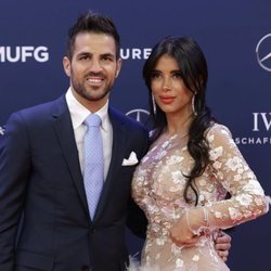 Cesc Fàbregas y su mujer Premios Laureus 2019