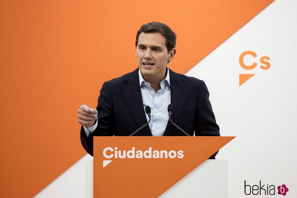 Albert Rivera en un acto de Ciudadanos