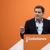 Albert Rivera en un acto de Ciudadanos