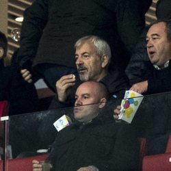 Carlos Sobera en las gradas del Wanda Metropolitano