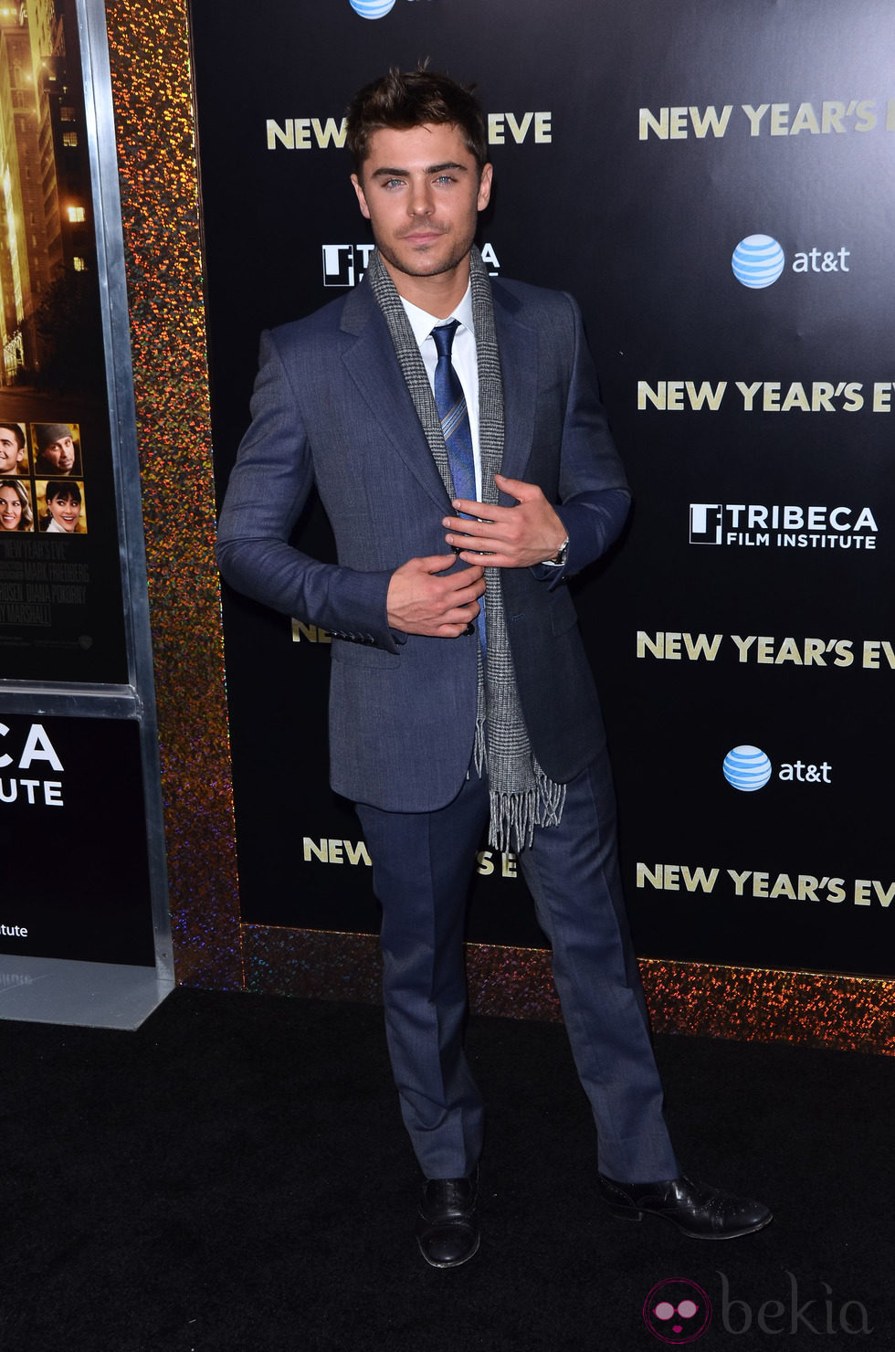 Zac Efron en el estreno de 'New Year's Eve' en Nueva York