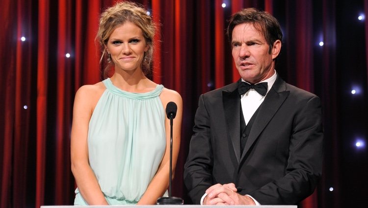 Brooklyn Decker y Dennis Quaid en la gala Unicef Ball 2011