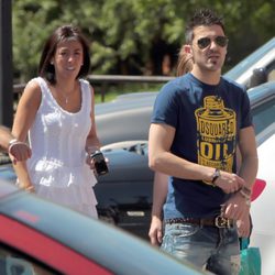 David Villa y su mujer 