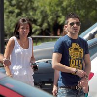 David Villa y su mujer 