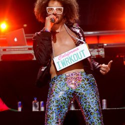 RedFoo de LMFAO durante su actuación en los Jingle Ball 2011