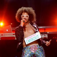 RedFoo de LMFAO durante su actuación en los Jingle Ball 2011