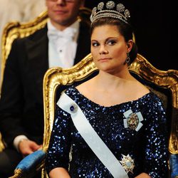 Los Príncipes Victoria y Daniel de Suecia en la entrega de los Premios Nobel 2011