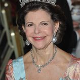 La Reina Silvia de Suecia en el banquete de los Premios Nobel 2011