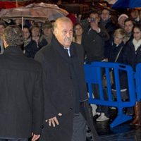 Vicente del Bosque en el partido Madrid-Barça en el Santiago Bernabéu